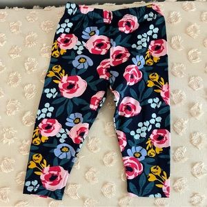 Petite Peony Floral Print Legging Navy Multi Size 6-12 mo